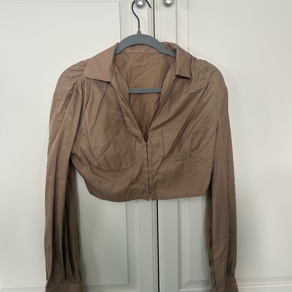 Cider Brown Button Down Shirt